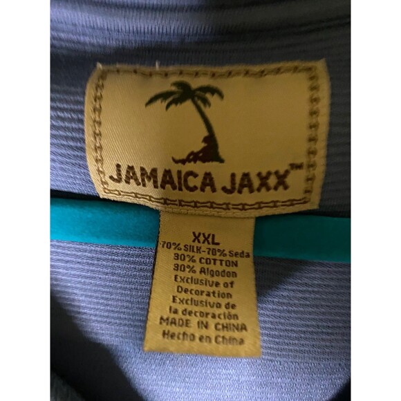 Jamaica Jaxx Quarter Zip Pullover steel blue long sleeve 2XL - Picture 5 of 8